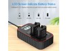 KingMa Set Dual Baterai Charger LCD for GoPro 13 KingMa Set Dual Baterai Charger LCD for GoPro 13